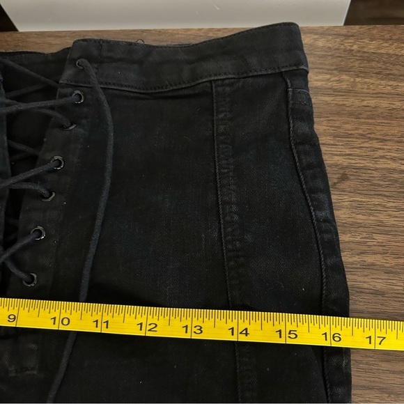 ❤️ BDG Black lace up Denim Skirt M - Picture 10 of 10